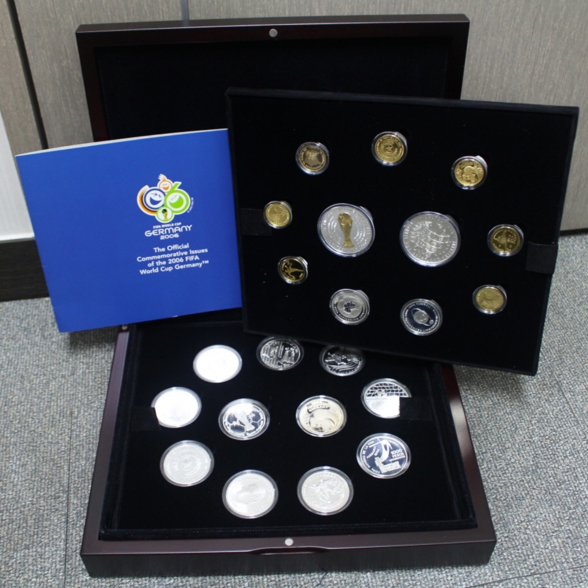 독일 2006년 월드컵 기념 (세계 12개국 발행) 금은화 22종 세트