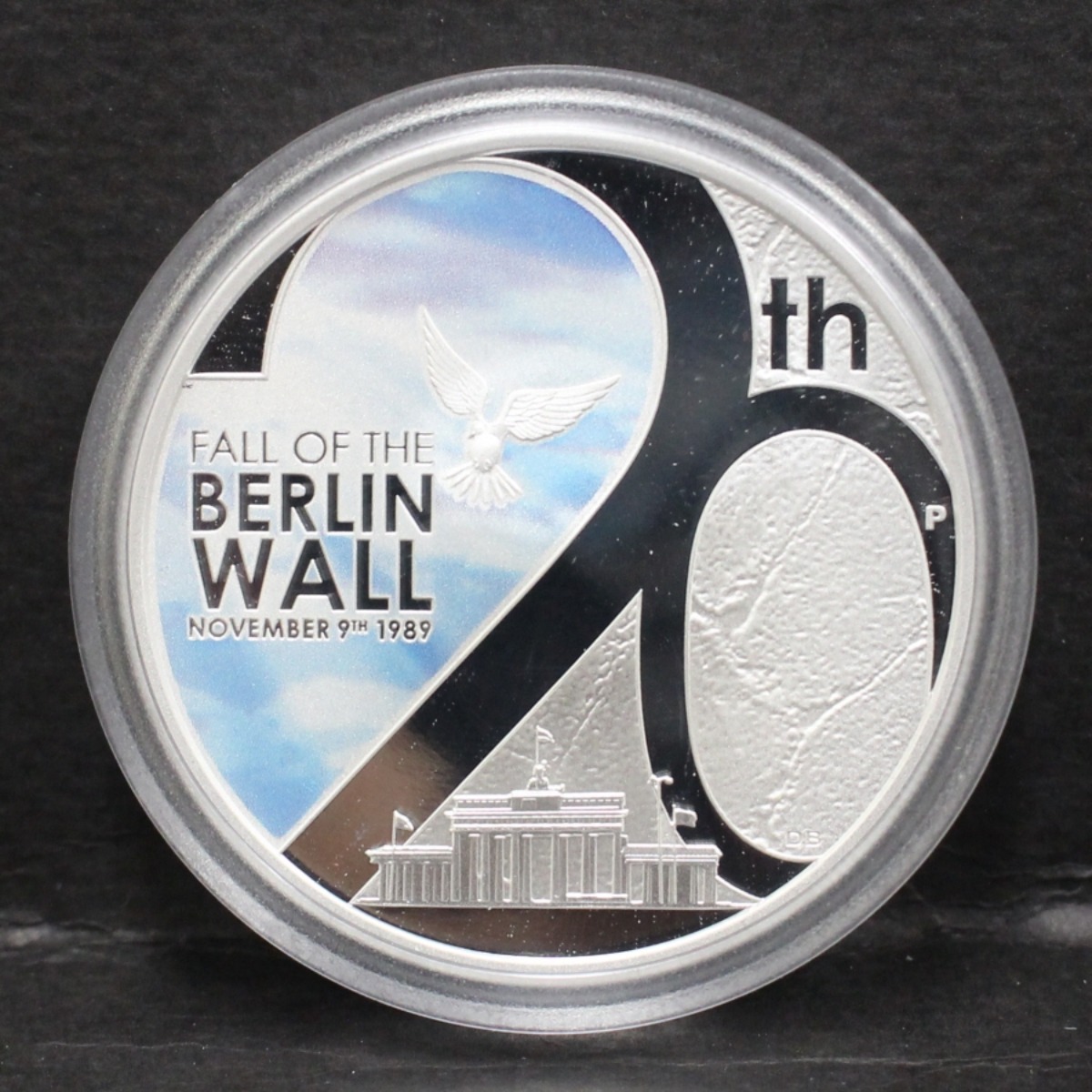 투발루 2009년 베를린 장벽 붕괴 20주년 기념 은화
