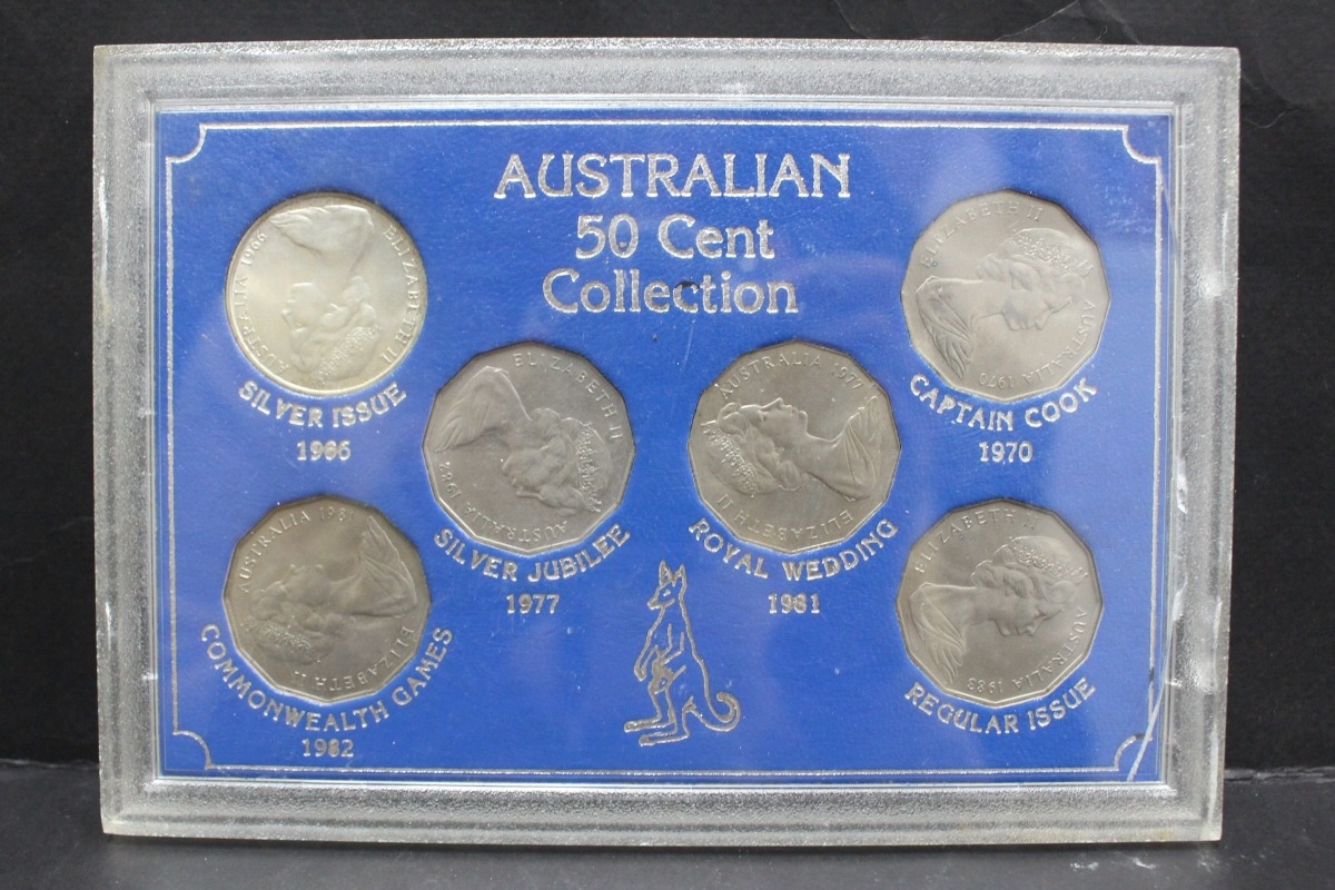 호주 1966~1991년 50센트 기념 민트 6종 세트