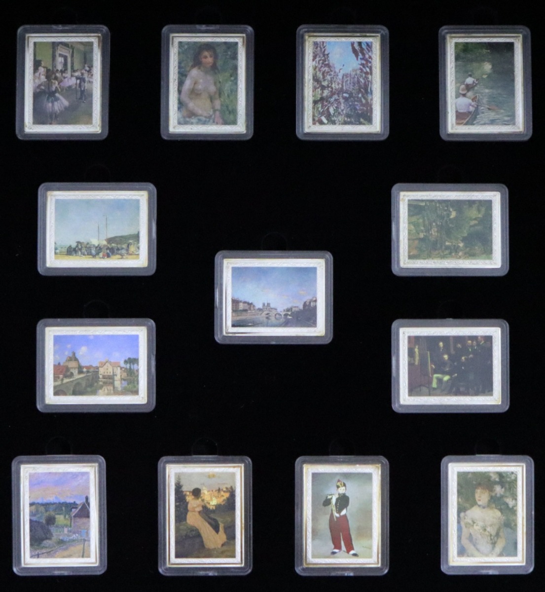 니우에 2005년 프랑스 국립 미술관 소장품 - 인상파 화가 작품 명화 13종 세트