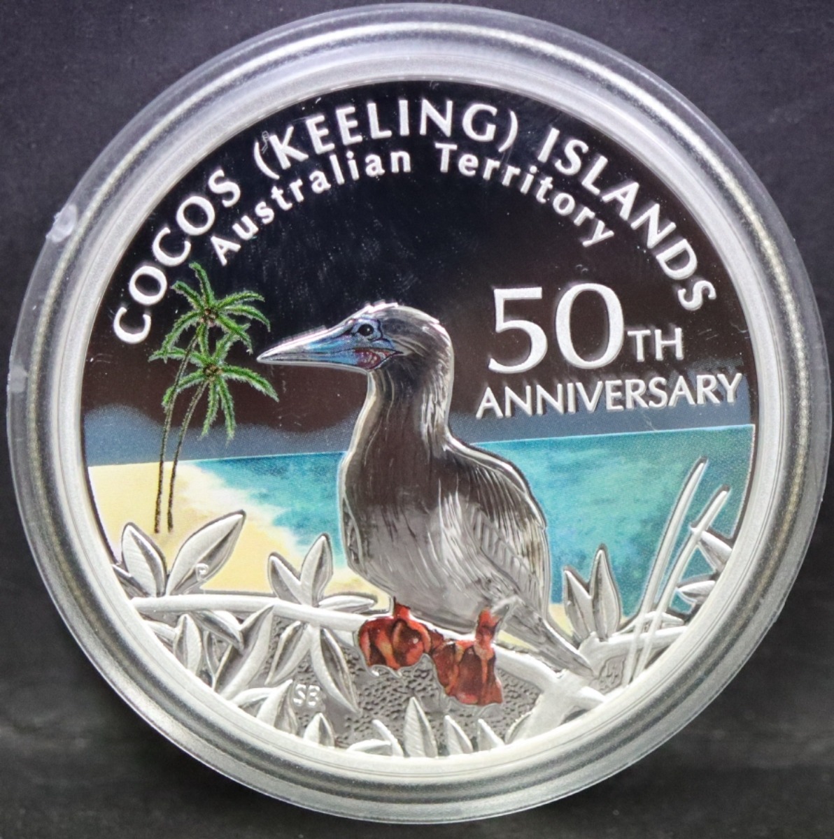 호주 2005년 코코스 아일랜드 (킬링 제도, 호주령) 자치 50주년 기념 은화