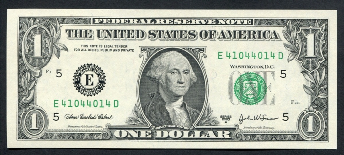 미국 2003년 1달러 레이더 (4104 4014) 미사용