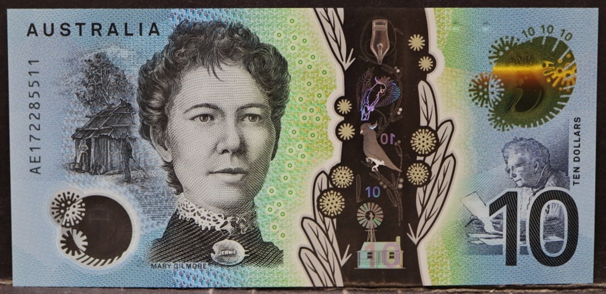 호주 2017년 10달러 폴리머 지폐 미사용