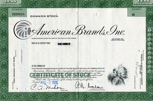 미국 1970년 어메리칸 브랜드 채권 