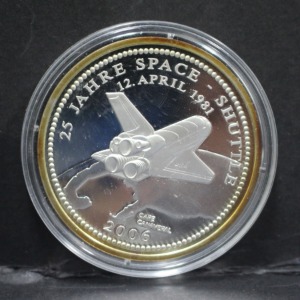 독일 2006년 우주왕복선 1981년 콜롬비아호 기념 은메달 (보증서, 설명서 포함)