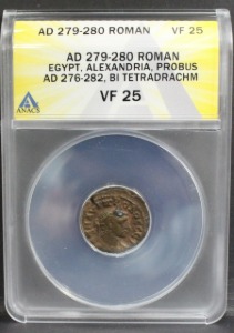 로마 279~280년 황제 프로부스 (Marcus Aurelius Probus) 동화 ANACS 25등급