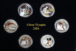 쿡섬 2004년 그리스 아테네 올림픽 기념 은화 6종 세트