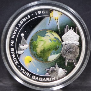 쿡섬 2008년 세계 최초 우주 비행사 - 유리 가가린 기념 은화