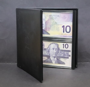 캐나다 1989년 10달러 &amp; 2001년 10달러 (구권, 현행 지폐 2장) 미사용 세트 (캐나다 조폐청 정식 발행 세트)