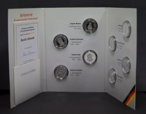 독일 역대 수상 (연방 총리) 은메달 8종 세트
