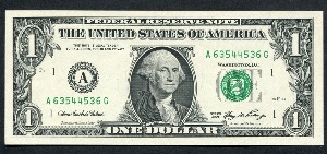 미국 2006년 1달러 레이더 (6354 4536) 미사용
