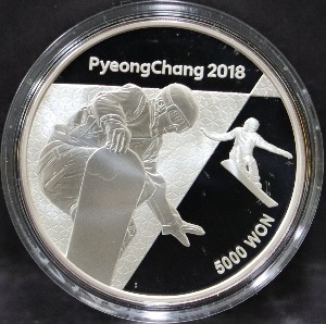 한국 2018년 평창 동계올림픽대회 기념 주화 2차 - 스노보드 은화