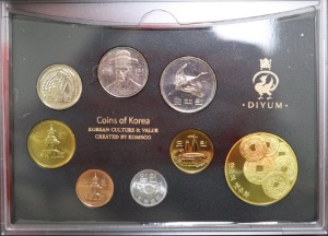 한국 2007년 한국조폐공사 디움 현용주화 민트 (적진성산 메달 삽입) 세트