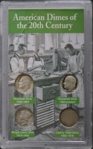 미국 1892~현재 다임 (10센트) 4종 세트