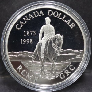 캐나다 1998년 캐나다 기마경찰대 (RCMP, Royal Canadian Mounted Police) 125주년 기념 은화