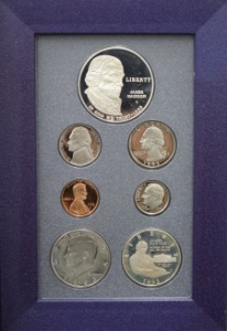 미국 1993년 현행 프루프 민트 7종 Prestige 민트 세트 (4대 대통령 제임스 매디슨 기념 은화 포함)