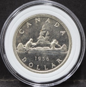 캐나다 1956년 1달러 은화