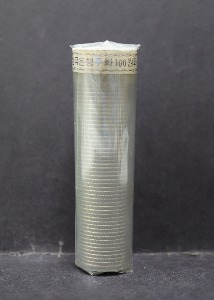 한국 1973년 100원 (백원) 주화 (50개) 미사용 오리지날 롤 - 최초의 공식 롤