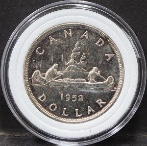 캐나다 1952년 1달러 은화