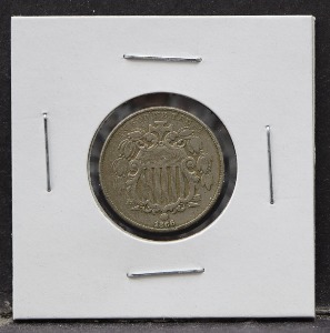 미국 1866년 쉴드 5센트 니켈 주화 사용제