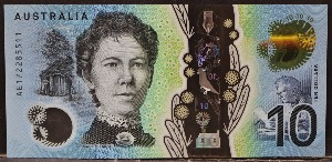 호주 2017년 10달러 폴리머 지폐 미사용