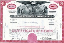 미국 1966년 팬아메리칸 항공 채권