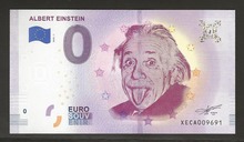 유럽 2018년 0유로 알버트 아인슈타인 지폐