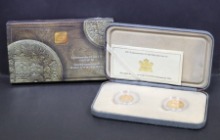 캐나다 2002년 캐나다의 첫 금화 발행 90주년 (1912~2002) 기념 금화 2종 세트