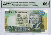 북아일랜드 (영국령) 1998년 100파운드 PMG 66등급