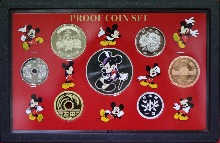 일본 2003년 디즈니 미키 마우스 탄생 75주년 기념 - 디즈니 미키마우스 은메달 삽입 현행 프루프 민트