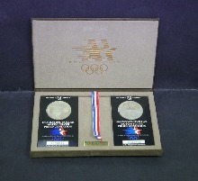 미국 1984년 LA올림픽 기념 은화 2종 세트
