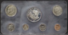 라이베리아 1973년 현행 프루프 민트 7종 세트 (코끼리 도안 은화 1개 포함)