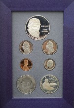 미국 1993년 현행 프루프 민트 7종 Prestige 민트 세트 (4대 대통령 제임스 매디슨 기념 은화 포함)