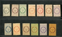 한국 1903년 독수리 보통 우표 13종 세트