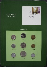 세계의 현행주화 크로아티아 1993년~1995년 9종 미사용 주화 및 우표첩