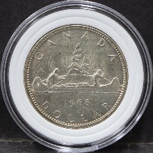 캐나다 1966년 1달러 은화