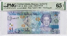 케이만섬 (카리브해) 2010년 1달러 PMG 65등급