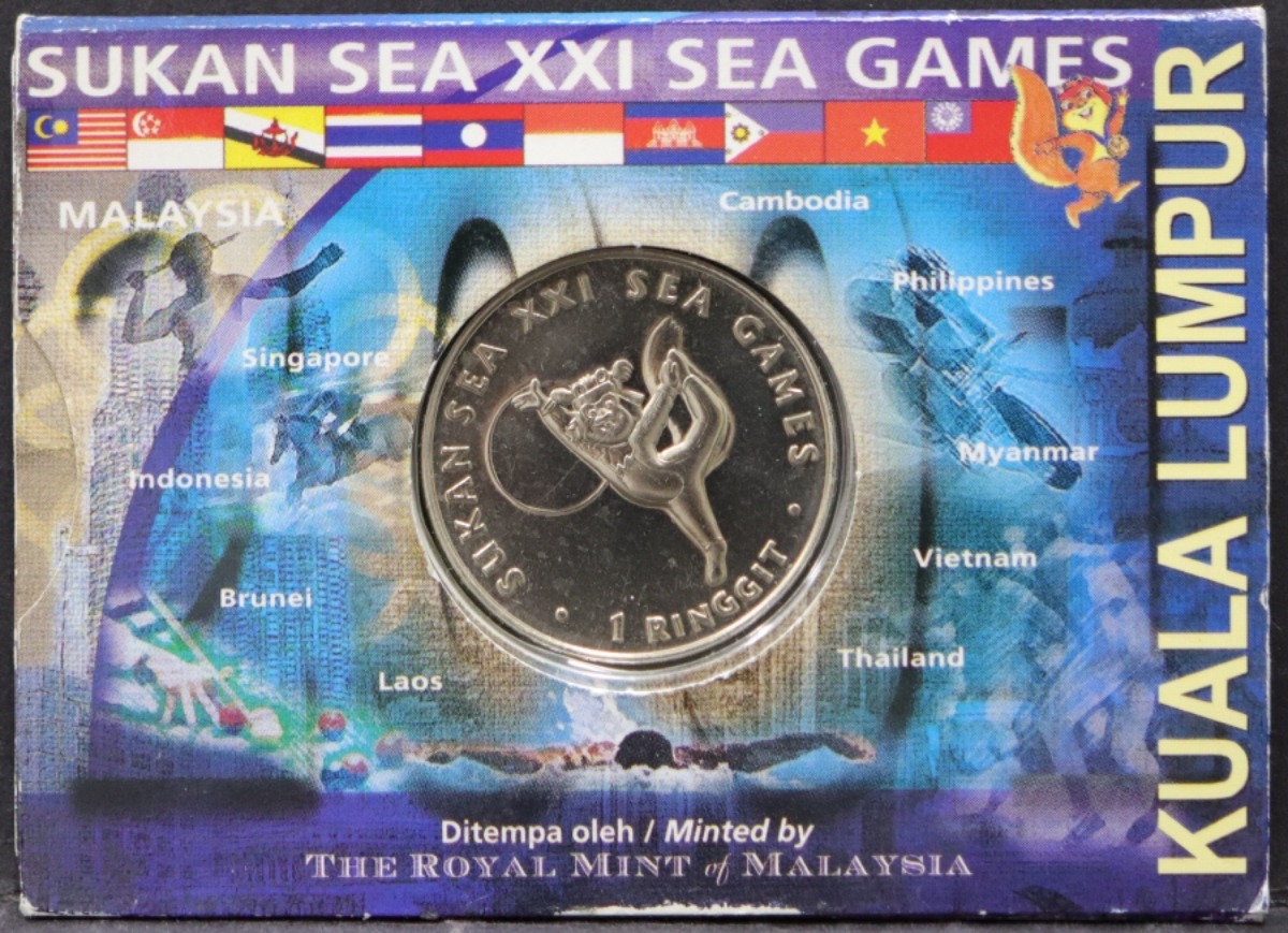 말레이시아 2001년 제21회 쿠알라룸푸르 동남아시안게임 (동남 아시아 지역 올림픽) 기념 주화