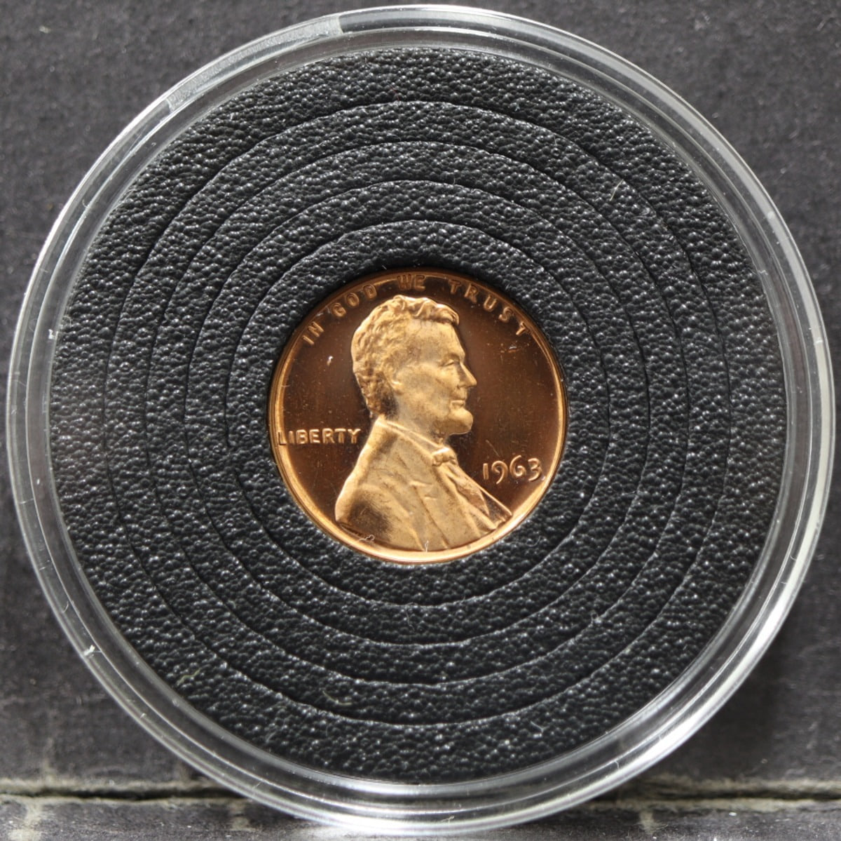 미국 1963년 링컨 1센트 프루프 주화 미사용
