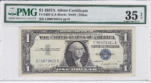 미국 1957년 1달러 은태환권 (Silver Certificate) PMG 35등급