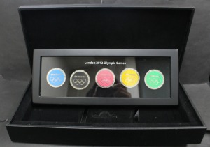 삼성 (Samsung) 2012년 런던 올림픽 기념 후원 메달 5종 세트
