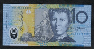 호주 2006년 10달러 폴리머 지폐 미사용
