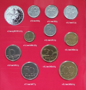 헝가리 1994년 현행 민트 11종 세트 (은화 포함)