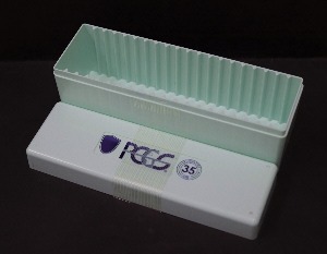PCGS 슬랩 박스 중고 (슬랩 20개 보관용) - 표준사이즈 (35주년 티파니 블루 한정판)