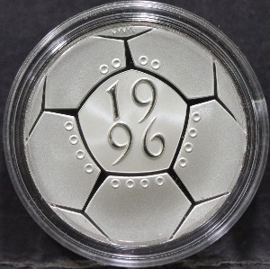 영국 1996년 제10회 UEFA (유럽 축구 리그) 기념 피에포르 은화