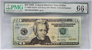 미국 2006년 20$ 20달러 스타 노트 (보충권) PMG 66등급