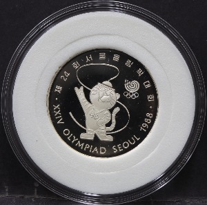한국조폐공사 1988년 서울 올림픽 공식 기념 호돌이 은메달
