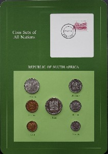세계의 현행주화 남아프리카(남아공) 1983년~1984년 7종 미사용 주화 및 우표첩 세트