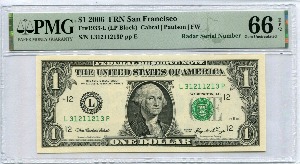 미국 2006년 1달러 레이더 (3121 1213) PMG 66등급