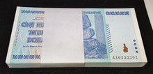 짐바브웨 2008년 100조 달러 레이더 (0332330) 포함 100장 다발